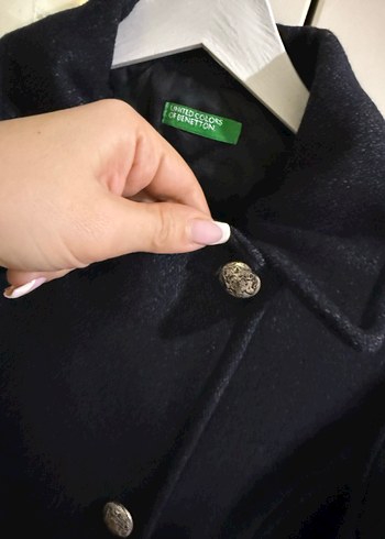 Düğmeli Erkek Çocuk Lacivert Kaban - Görsel 2