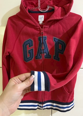 Kırmızı GAP Erkek Çocuk Fermuarlı Sweatshirt - Görsel 6