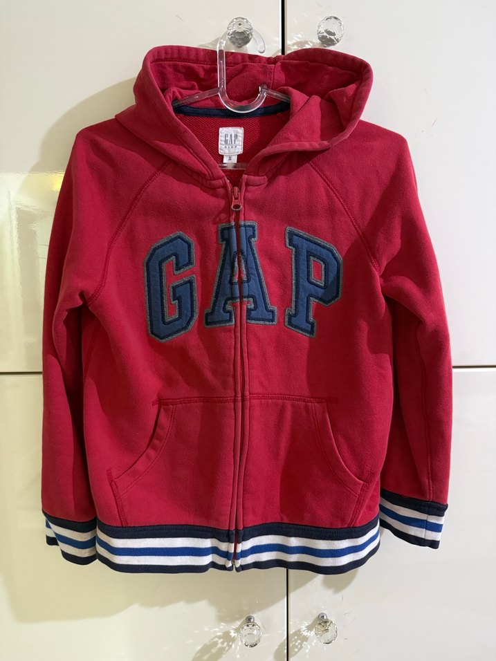 Kırmızı GAP Erkek Çocuk Fermuarlı Sweatshirt - Görsel 5