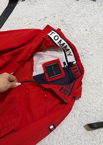 Erkek Kırmızı Fermuarlı Yağmurluk - Görsel 8