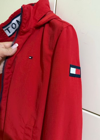 Erkek Kırmızı Fermuarlı Yağmurluk - Görsel 2