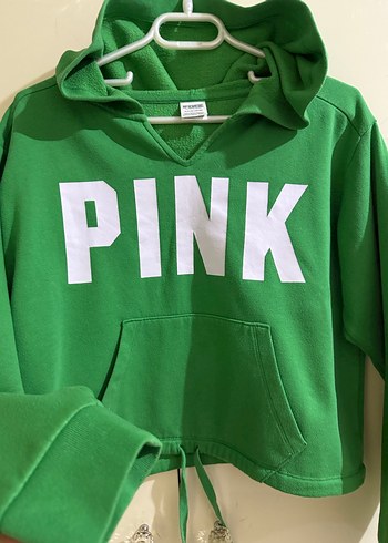 Yeşil Kapüşonlu Kadın Sweatshirt - Görsel 6