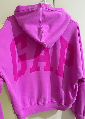 Pembe Kapüşonlu GAP Sweatshirt - Görsel 3