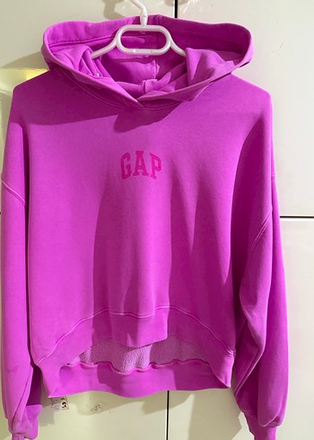 Pembe Kapüşonlu GAP Sweatshirt - Görsel 9