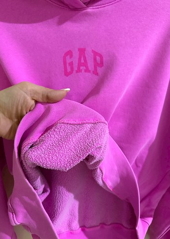 Pembe Kapüşonlu GAP Sweatshirt - Görsel 6