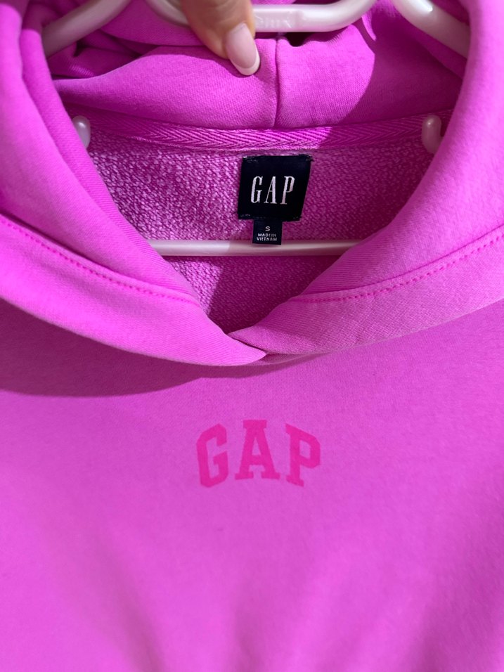 Pembe Kapüşonlu GAP Sweatshirt - Görsel 4