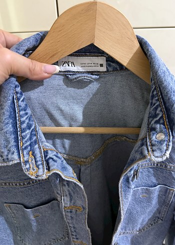 Kadın Mavi Denim elbise zara - Görsel 5