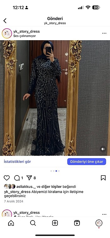 Abiye Lacivert tesettür abiye