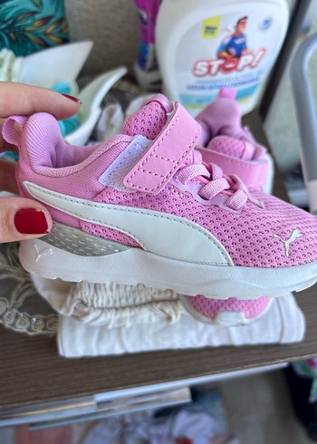 Puma Kız Çocuk Pembe Velcro Spor Ayakkabı