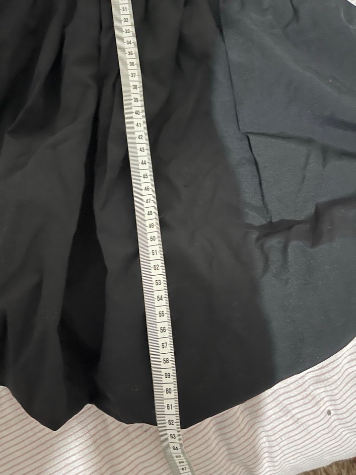 Siyah Straplez Drapeli Midi Elbise - Görsel 2