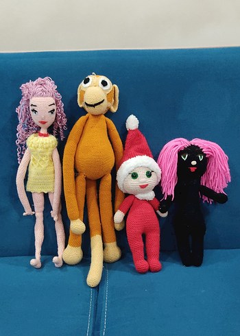 Renkli Örgü Bebek Seti