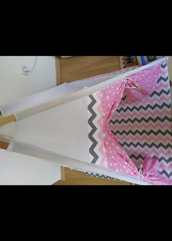 Barbie Renkli Baskılı Pembe Çocuk Oyun Çadırı