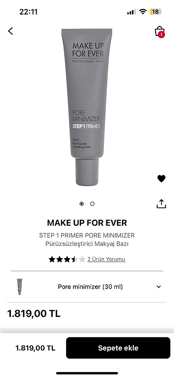 Makeup for ever makyaj bazı