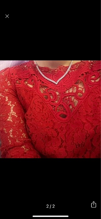 Kırmızı kısa elbise - Görsel 5