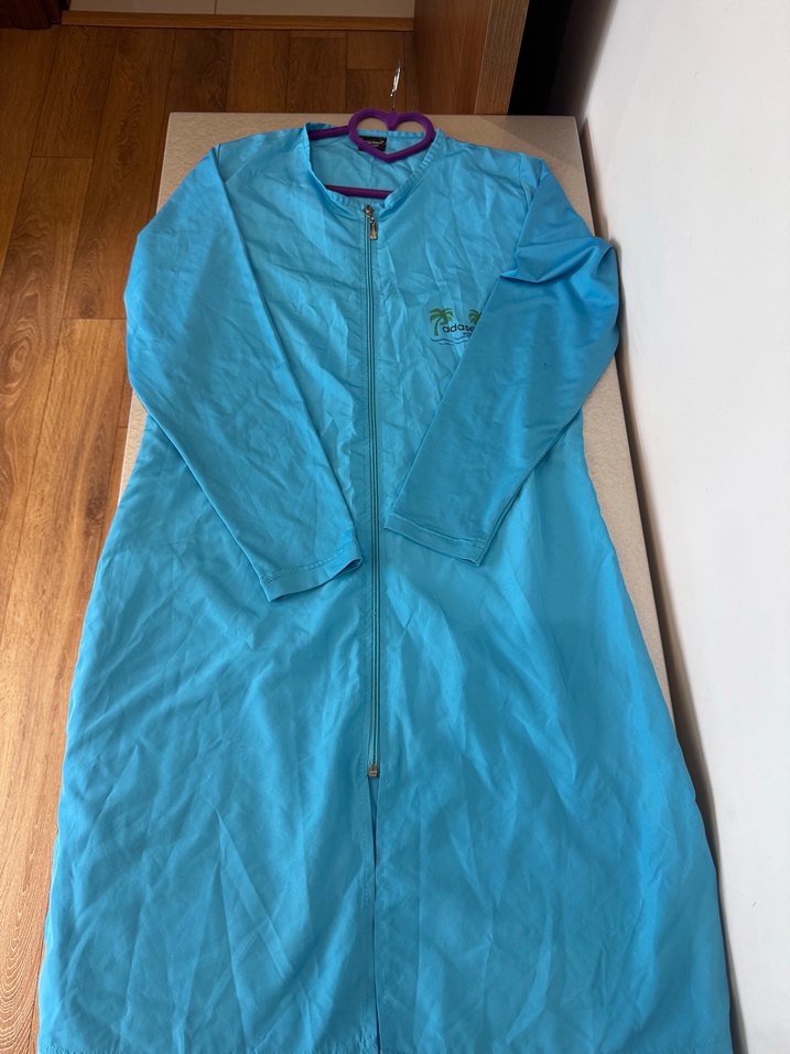 Adasea Marka 5 Parça Tam Tesettür Haşema  Mavi - Görsel 5