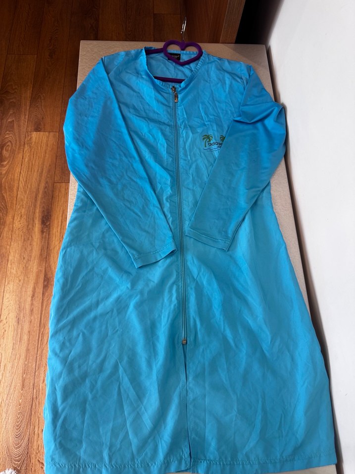 Adasea Marka 5 Parça Tam Tesettür Haşema  Mavi - Görsel 4