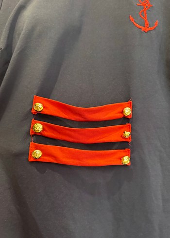 Denizci Detaylı Tesettür Haşema  3 Parça  36-42 Beden Uyumlu - Görsel 3