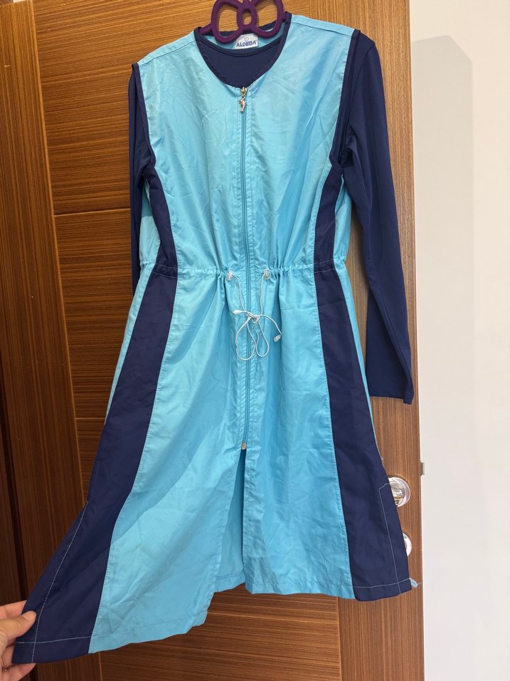 Tam Tesettür Uyumlu 4 Parça Haşema  Mavi/Lacivert - Görsel 2