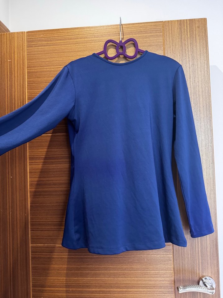 Tam Tesettür Uyumlu 4 Parça Haşema  Mavi/Lacivert - Görsel 3