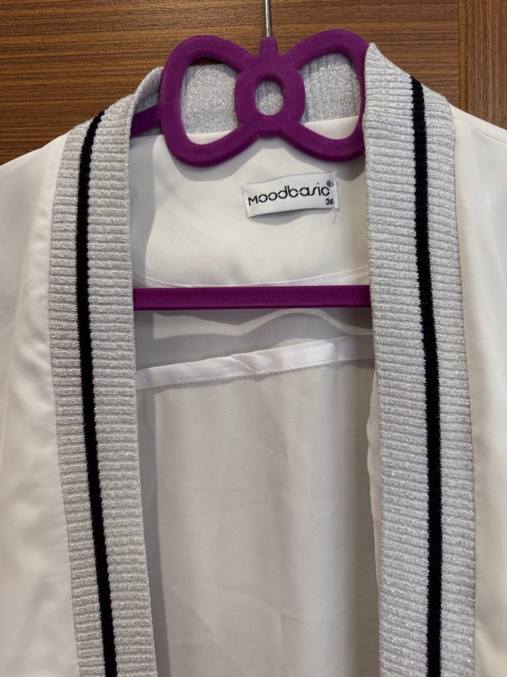 Moodbasic beyaz ceket - Görsel 4