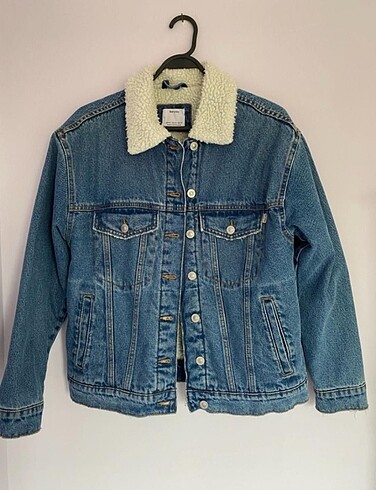 Bershka Yün Astarlı Jean Ceket