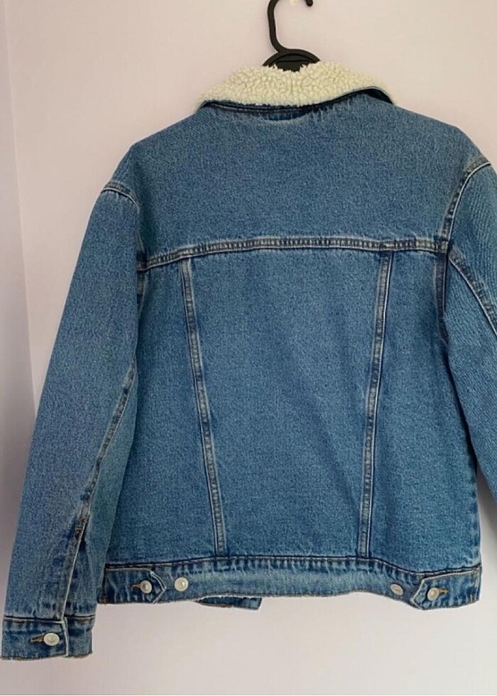 Bershka Yün Astarlı Jean Ceket - Görsel 2