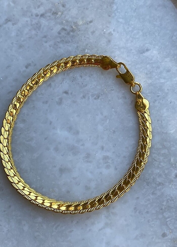 Gold Yılan Bileklik - Görsel 2