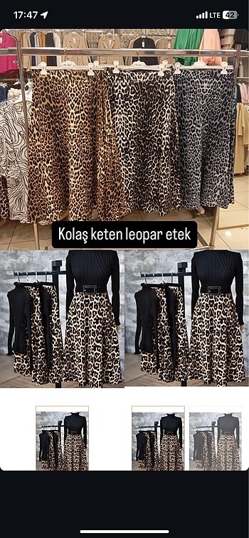 Kloş keten etek