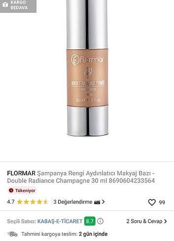 Flormar aydınlatıcı makyaj bazı 