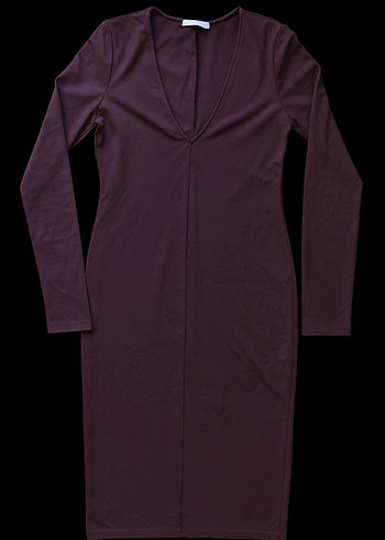 Zara Zara TRF Bordo Elbise