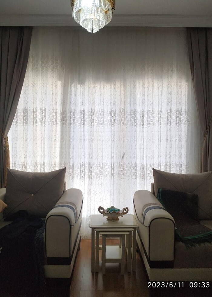 Sedece tül perde satılık tertemiz 3.50 metre - Görsel 5