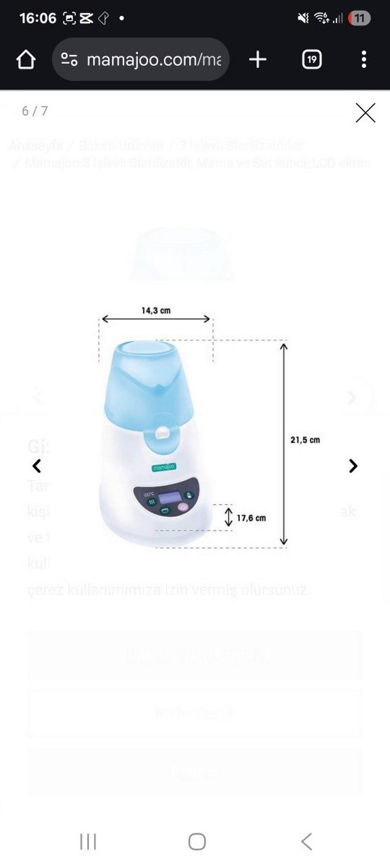 Mamajoo 3 İşlevli Sterilizatör ve Isıtıcı - Görsel 2