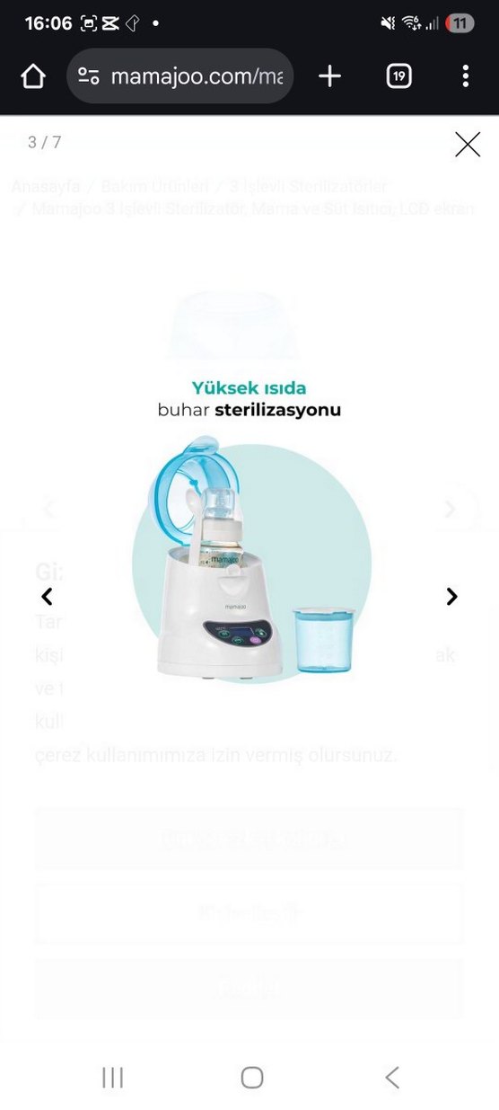 Mamajoo 3 İşlevli Sterilizatör ve Isıtıcı - Görsel 5