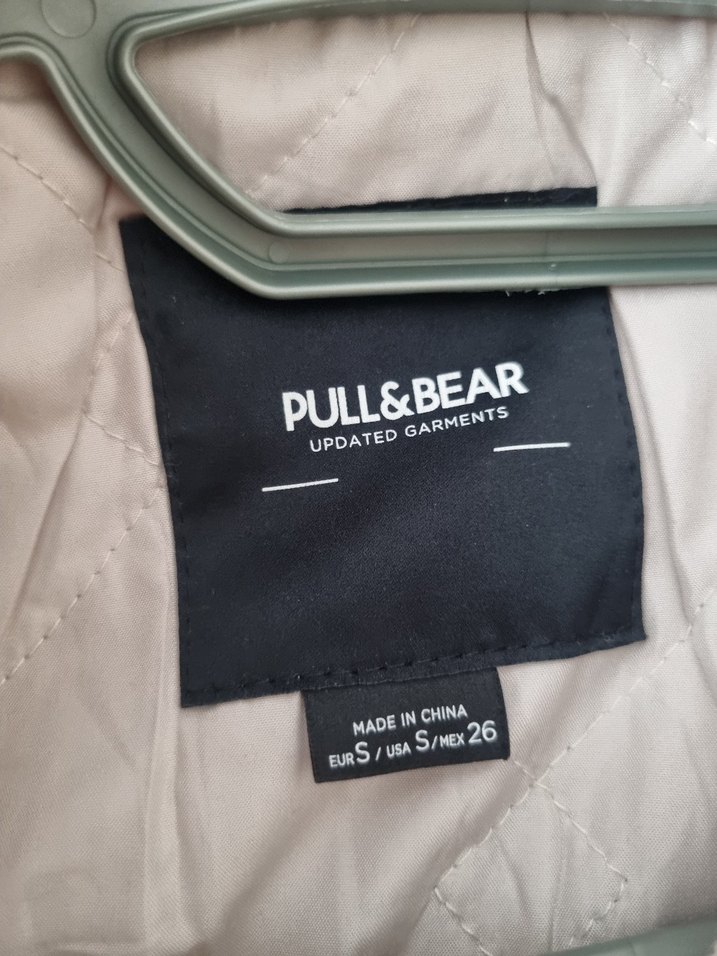 Bej Ekose Desenli Uzun Kollu Kadın Mont - Görsel 4