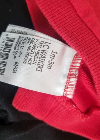 Kırmızı Baskılı Erkek Bebek Takımı - Görsel 3