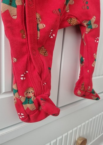 Kırmızı Baskılı Bebek Erkek Tulum - Görsel 3