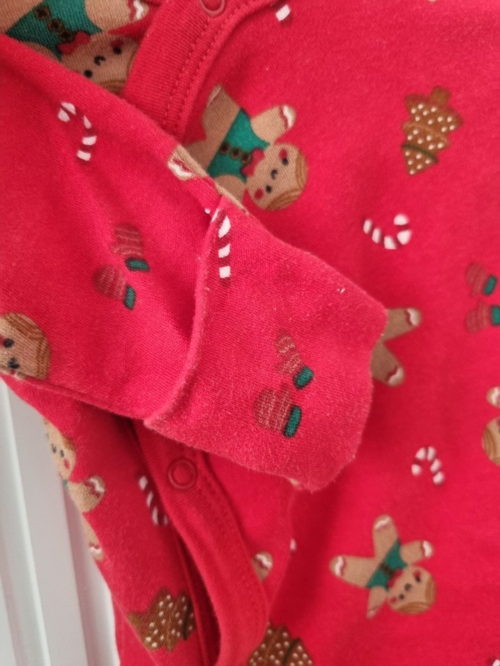 Kırmızı Baskılı Bebek Erkek Tulum - Görsel 2