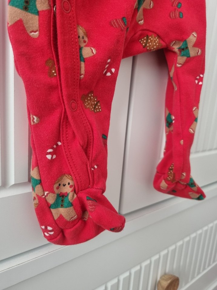 Kırmızı Baskılı Bebek Erkek Tulum - Görsel 3