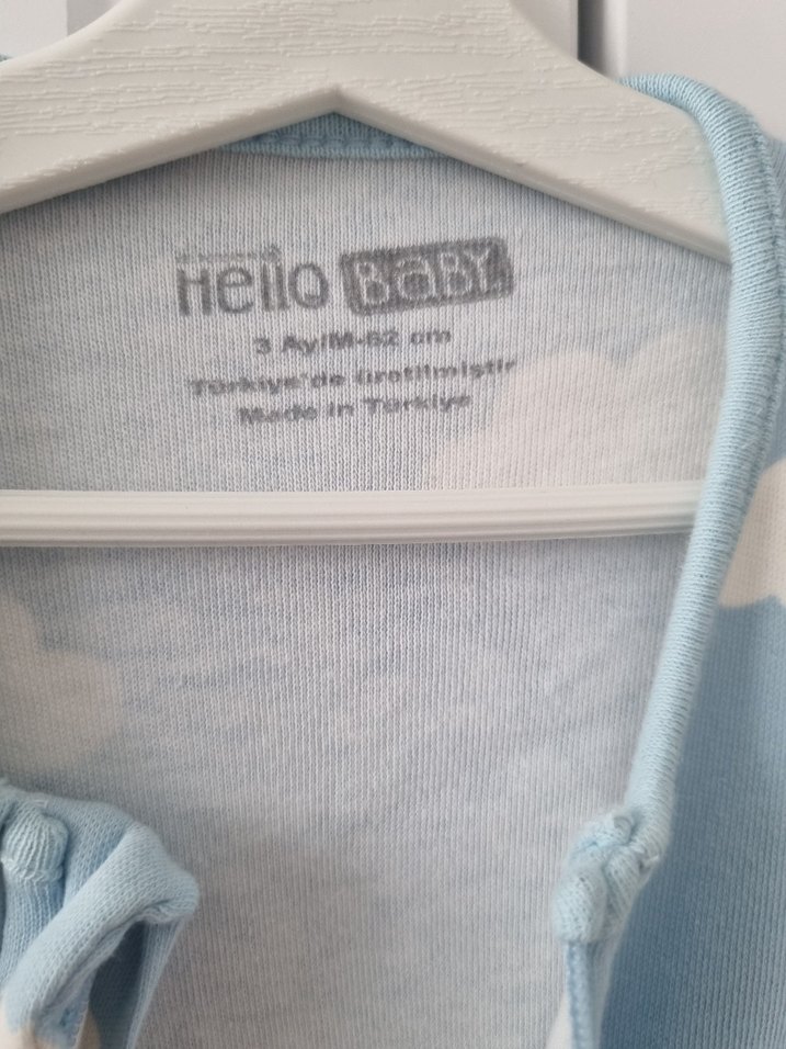 Mavi Bulut Desenli Bebek Tulumu - Görsel 4