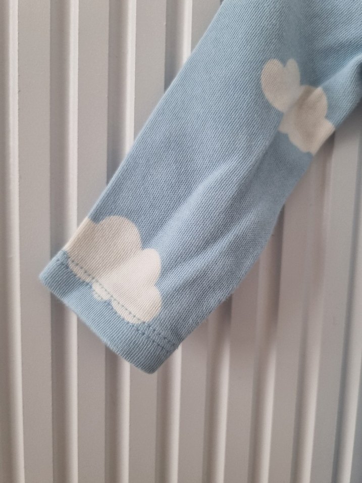 Mavi Bulut Desenli Bebek Tulumu - Görsel 3