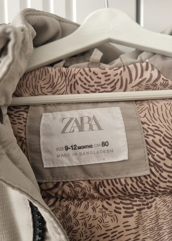 Bej Kapüşonlu Fermuarlı Erkek Çocuk Montu - Görsel 2