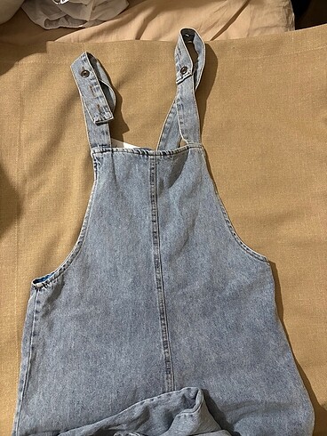m Beden mavi Renk Kadın tulum salopet etiketli fulla moda