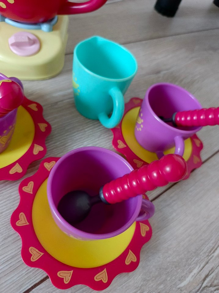 oyuncak  Pembe Çaydanlık ve Fincan Seti - Görsel 3