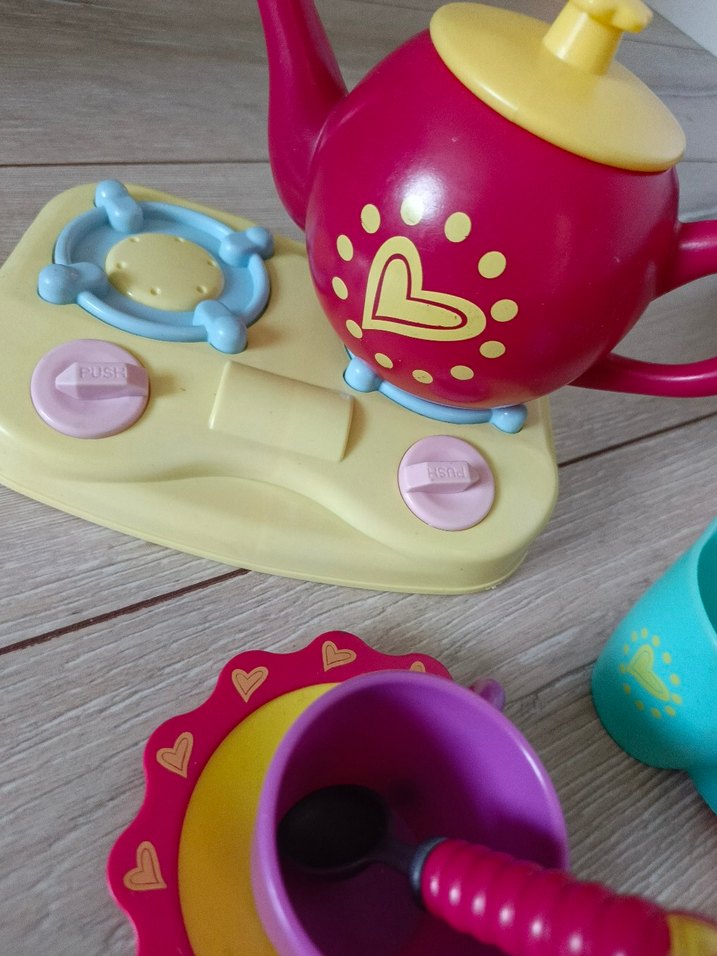 oyuncak  Pembe Çaydanlık ve Fincan Seti - Görsel 2