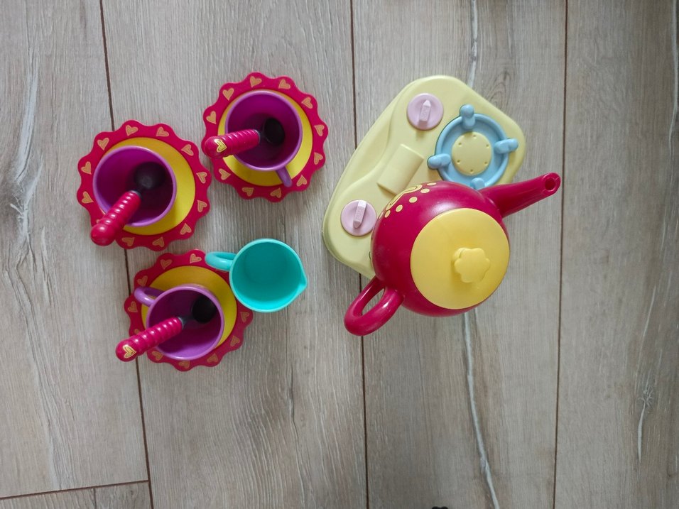 oyuncak  Pembe Çaydanlık ve Fincan Seti - Görsel 4