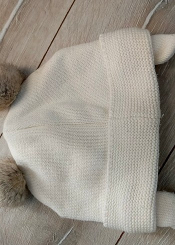 2-3 yaş h&m Beyaz Çocuk Örgü Bere - Görsel 5