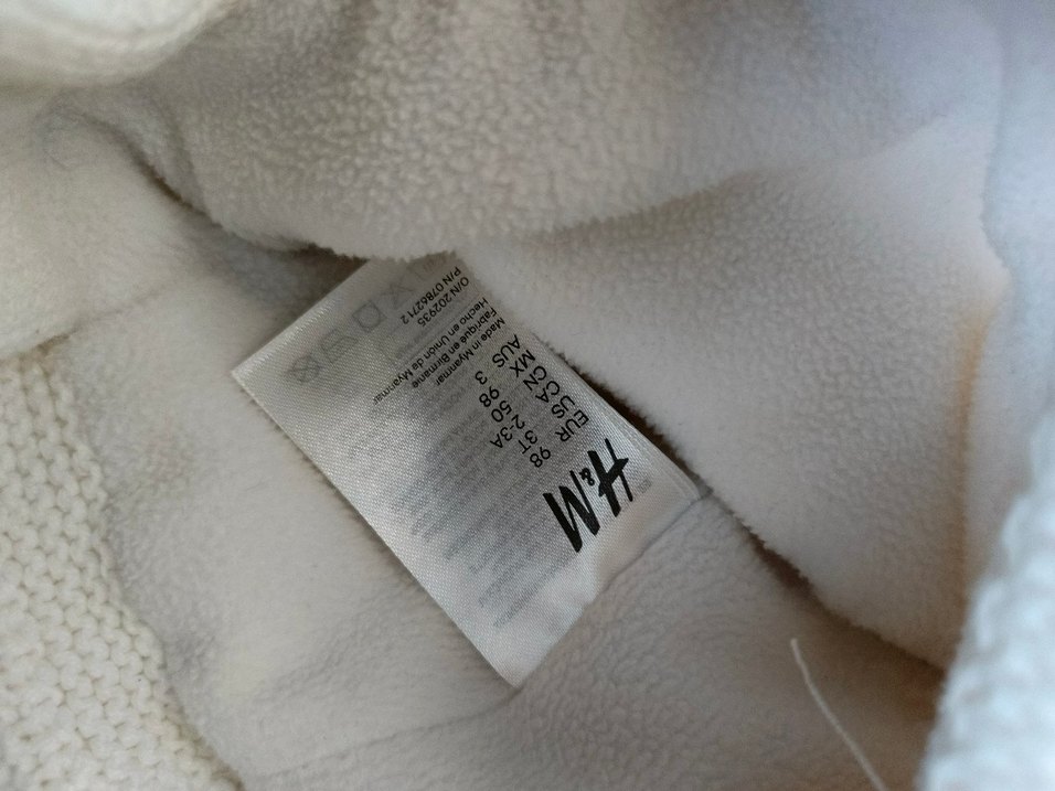 2-3 yaş h&m Beyaz Çocuk Örgü Bere - Görsel 4