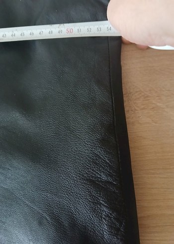 Erkek Siyah Deri Biker Yelek - Görsel 5