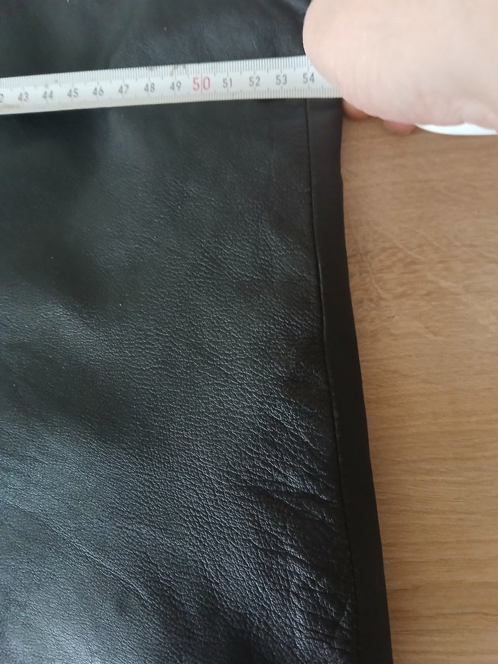 Erkek Siyah Deri Biker Yelek - Görsel 5