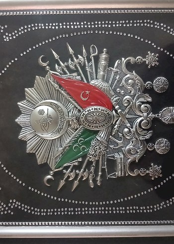 Osmanlı Arması Detaylı Metal Tablo - Görsel 2
